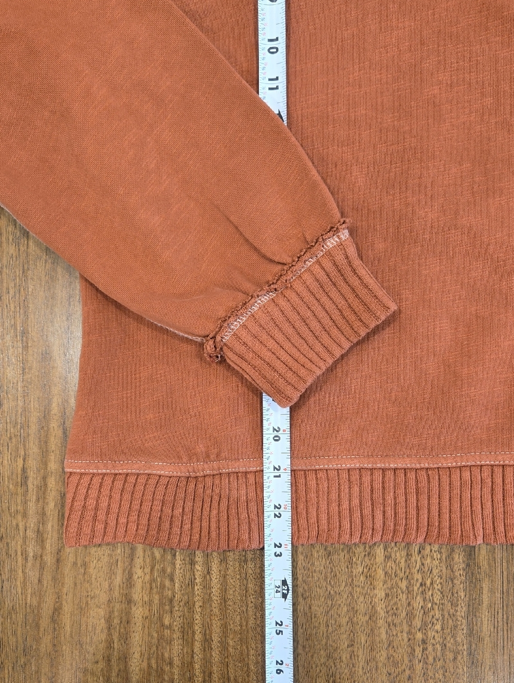 Pilcro Knit Crewneck Sweater - Rust - Picture 3 of 15